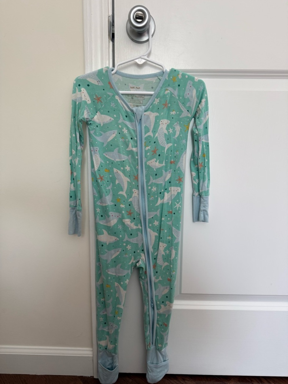 Little Sleepies Shark Printed Zippy